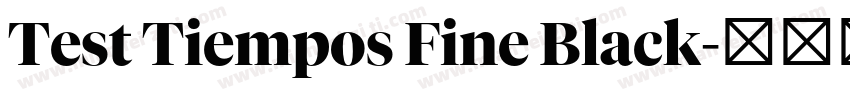 Test Tiempos Fine Black字体转换